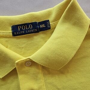 Ralph Lauren Yellow Polo with Purple Logo